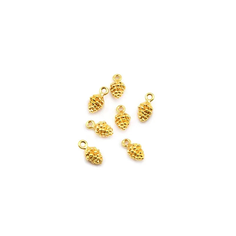 Berlock Guldfärgad - Kotte i 3D, 1 Styck Grekisk Metall