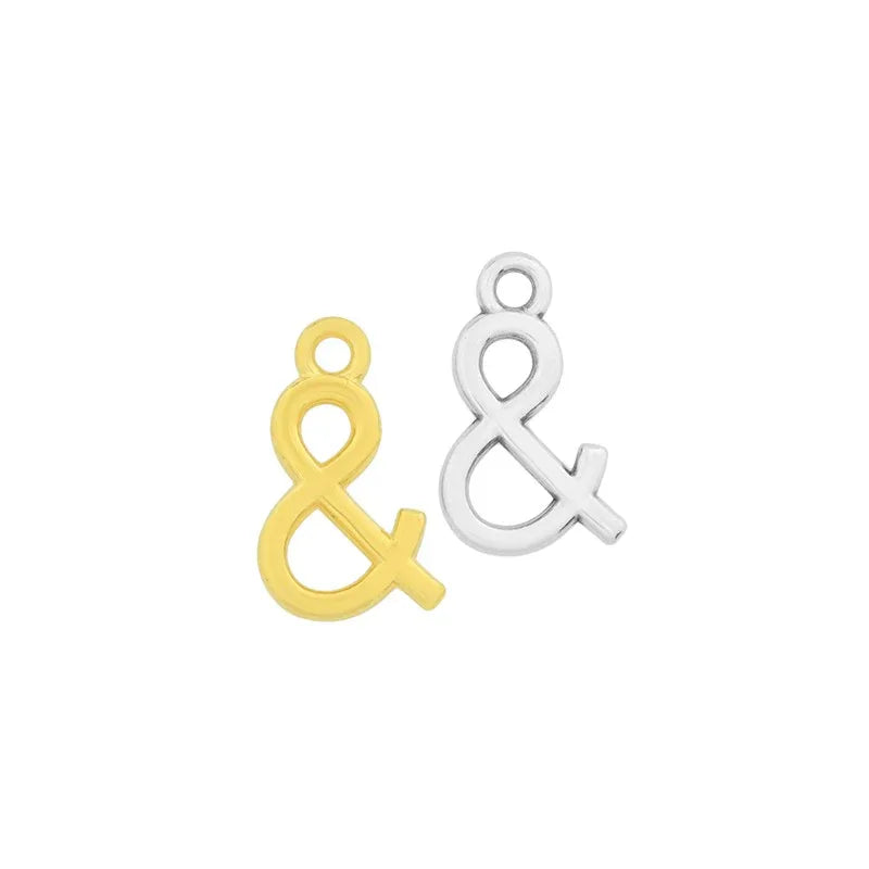 Berlock silverpläterad - Och-tecken &, 3-pack Grekisk Metall