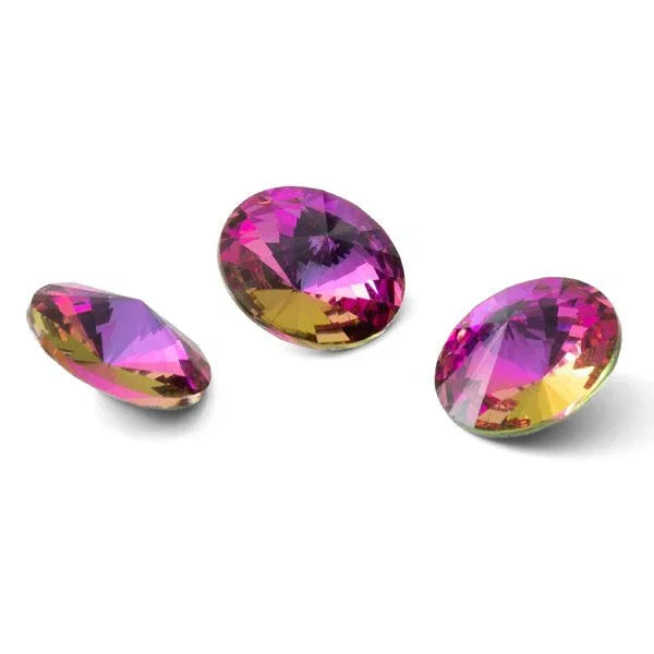 Rivoli - Purple Rose 12mm, 1 styck Hilmas Pyssel