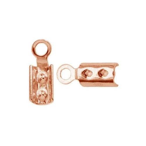 Fäste i 925 Silver med 18K Roséguld - 2mm, 1 par Hilmas Pyssel