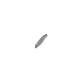 Läderimitation platt bred - Flätad silverfärgad 5mm, 20 cm Hilmas Pyssel