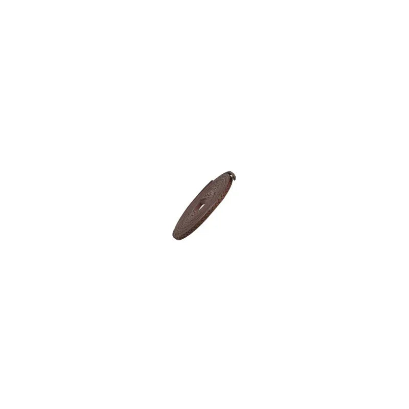 Läderimitation platt bred - Flätad brun 5mm, 20 cm Hilmas Pyssel