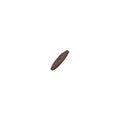 Läderimitation platt bred - Flätad brun 5mm, 20 cm Hilmas Pyssel