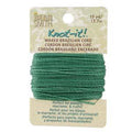 Knot-it Waxed Brazilian cord - Teal 13,7 m Beadsmith