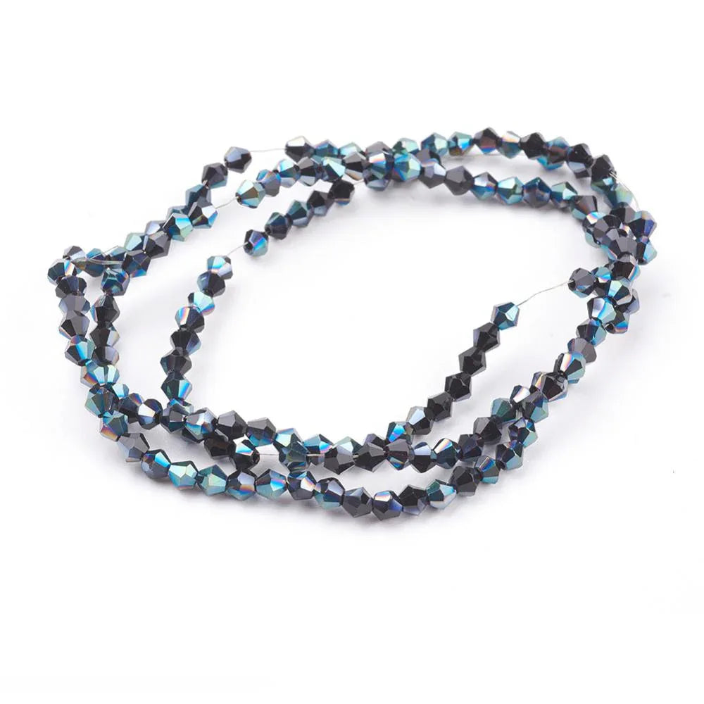 Glaspärlor - Bicone Olja 3 mm Hilmas Pyssel