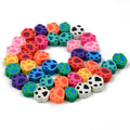 Fimopärlor - Mixade Tassar 7-10 mm, 1 sträng Hilmas Pyssel