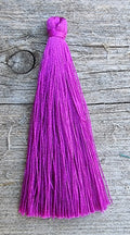 Hänge tassel polyester - Lila 65mm 1 styck Hilmas Pyssel