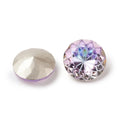 Kinesisk strass - Rund med blomma Vitrail Light 14mm 1 styck Hilmas Pyssel
