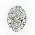 Claspgarten Filigrees - Oval 29x19 mm, Rhodiumpläterad 2-pack Claspgarten