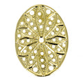 Claspgarten Filigrees - Oval 29x19 mm, 23K Guldpläterad 2-Pack Claspgarten