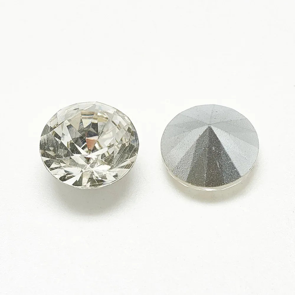 Kinesisk strass - Rund Crystal 10mm 1 styck Hilmas Pyssel