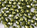 Tjeckiska Firepolish - Heavy Metal Green Apple 4mm, 50-pack Hilmas Pyssel