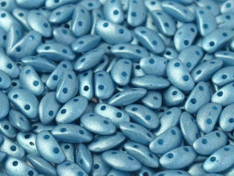 Mobyduo® - Metallic Aqua 3x8mm, 25-pack Hilmas Pyssel