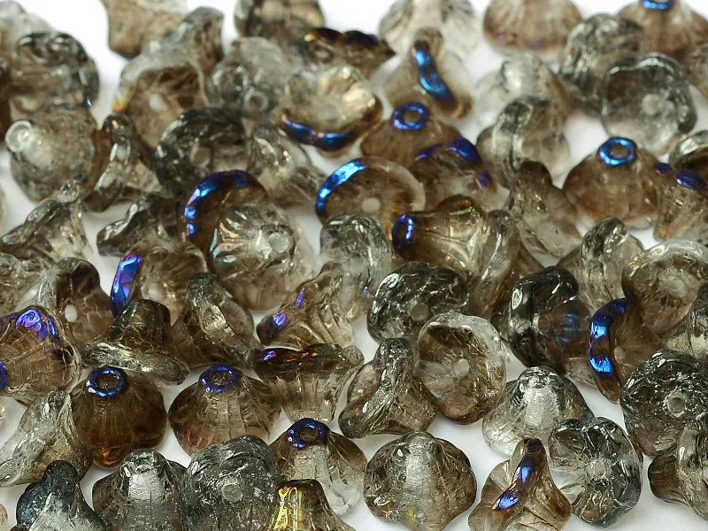 Flower Cup Beads - Crystal Azuro 7x5 mm, 20-pack Hilmas Pyssel