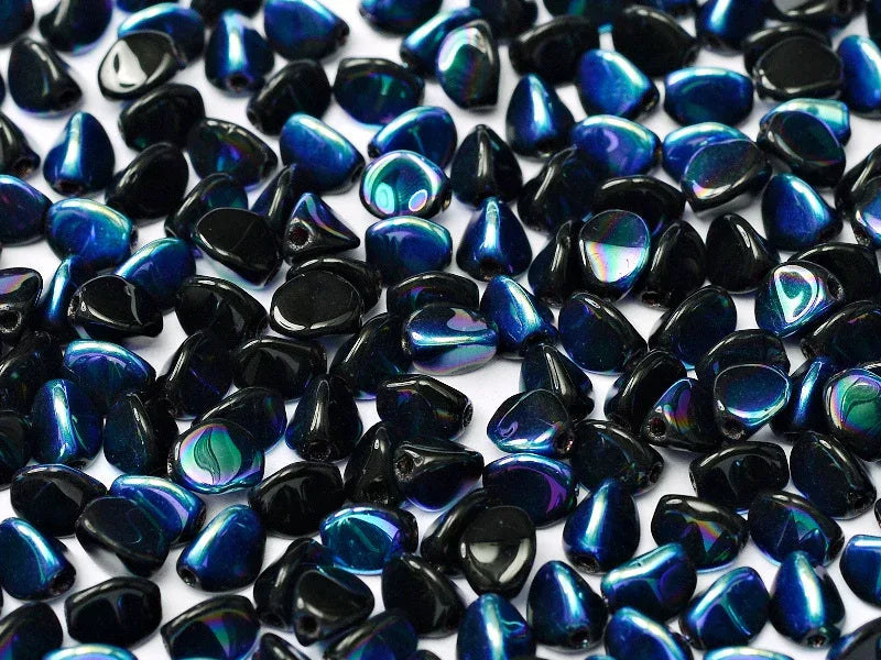 Pinch Bead - Jet AB 5mm, 10 gram Hilmas Pyssel