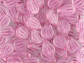 Preciosa Engraved Pip - Crystal Matt Pink Painted 9x14mm, 5-pack Preciosa