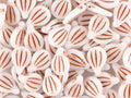 Preciosa Engraved Pip - Alabaster Capri Painted 9x14mm, 5-pack Preciosa