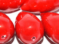 Paper Mache Beads - Dropp Red/Pink 40x23mm 1 styck Hilmas Pyssel