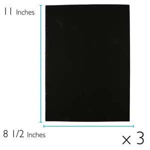 Bas för pärlbroderi - Lacy´s Stiff stuff, stor, Svart 6 ark Lacy´s