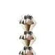 Tjeckiska MC Bicone - Crystal Starlight Gold 4 mm, 1 sträng Preciosa