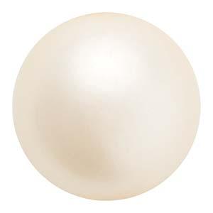 Preciosa Pearl Round - Maxima Cream 4 mm, 1 sträng Preciosa