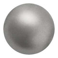 Preciosa Pearl Round - Maxima Dark Grey 4 mm, 1 sträng Preciosa