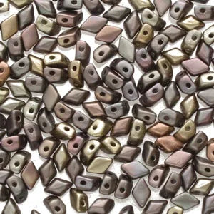 Matubo Mini Gemduo - Crystal Grey Rainbow 6x4mm, 5 gram Matubo