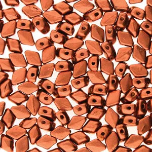 Matubo Mini Gemduo - Crystal Bronze Copper 6x4mm Matubo