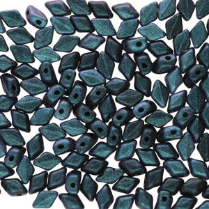 Matubo Mini Gemduo - Polychrome Emerald 6x4mm, 5 gram Matubo