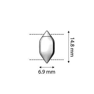 Cymbal Element - Ralaki Antik Silver Platerat Lås 1 Styck Beadsmith