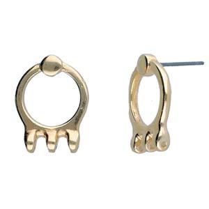 Cymbal Element Örhängen - Farali III Antik Brass plated 2-pack Beadsmith