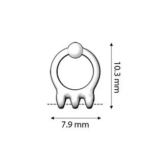 Cymbal Element Earring - Farali III 24K Gold Plated 2-pack Beadsmith