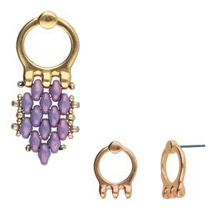 Cymbal Element Örhänge - Farali III Rose gold plated 2-pack Beadsmith