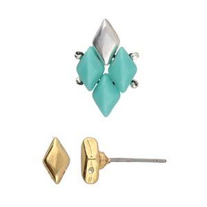 Cymbal Element Örhängen - Provatas 24K Gold plated 2-pack Beadsmith
