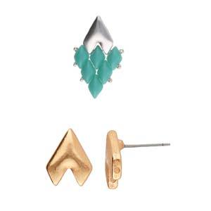 Cymbal Element Örhänge - Provatas II Rose gold plated 2-pack Beadsmith