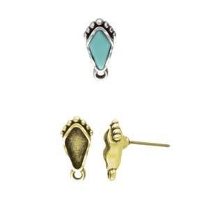 Cymbal Element Örhänge - Livadi Antique Brass plated 2-pack Beadsmith