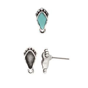 Cymbal Element Örhänge - Livadi Antique Silver plated 2-pack Beadsmith