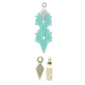 Cymbal Element - Ambeli Antique Brass Plated 2-pack Beadsmith