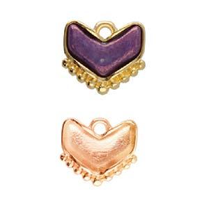 Cymbal Element - Ramos Rose gold plated 2-Pack Beadsmith