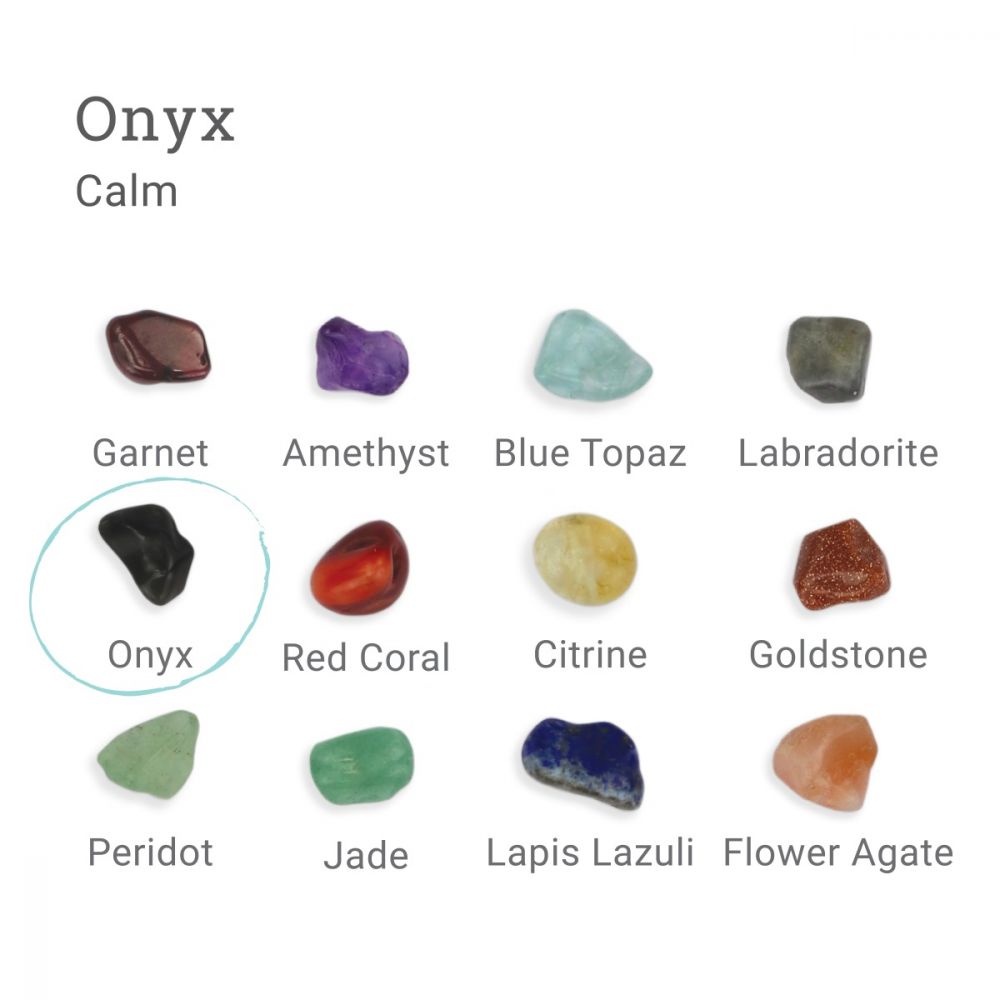 ImpressArt - Semi-Precious Charms Onyx 24 st ImpressArt