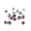ImpressArt - Czech Crystal Snap Rivets, Round - Amethyst 50 st ImpressArt
