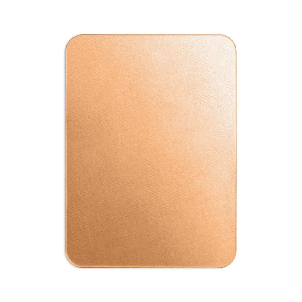 ImpressArt Rektangulär Tagg, 2" x 1 3/8" - Premium Stamping Blanks Koppar, 18g 2 st ImpressArt