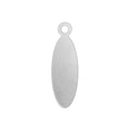 ImpressArt - Oval Tag med Ring 5/8" - Premium Stamping Blanks Aluminium 16g (20 st) ImpressArt