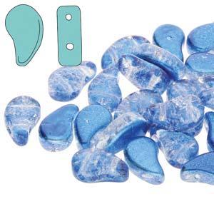 Paisley Duo - Slushy Blue Raspberry 8x5mm, 10gram Hilmas Pyssel