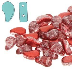 Paisley Duo - Slushy Strawberry 8x5mm, 10 gram Hilmas Pyssel