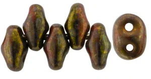 SuperDuo - Senegal Brown/Purple Opaque Red/Black 10 gram Matubo