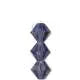 Tjeckiska MC Bicone - Tanzanite AB 4 mm, 1 sträng Preciosa