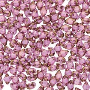Matubo Mini Gemduo - Crystal Violet Luster 6x4mm, 5 gram Matubo