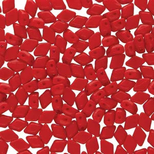 Matubo Mini Gemduo - Opaque Coral Red 6x4mm, 5 gram Matubo