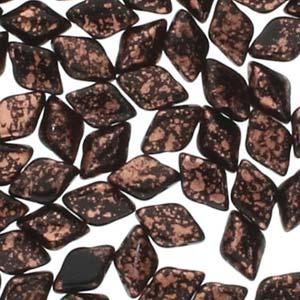 Matubo Gemduo - Jet Copper Splash 8x5mm, 10 gram Matubo